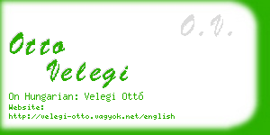 otto velegi business card